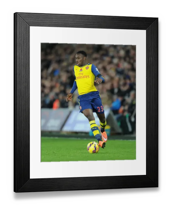 Framed Print : Danny Welbeck in Action: Swansea City vs. Arsenal, Premier League 2014-15