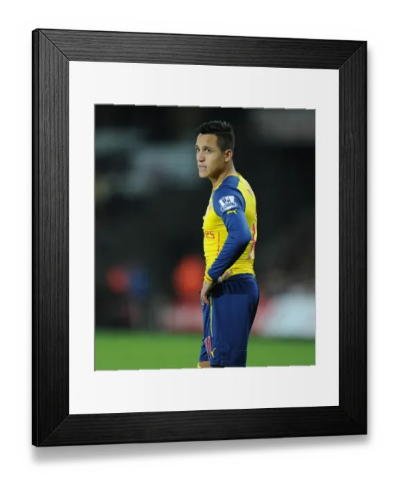 Framed Print : Alexis Sanchez: Star Performance Against Swansea, Premier League 2014-15 Framed Print : Alexis Sanchez: Star Performance Against Swansea, Premier League 2014-15