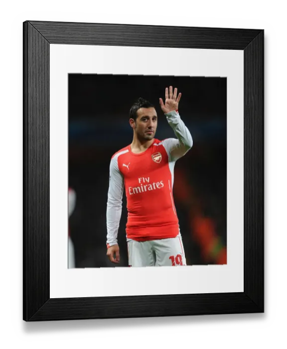 Framed Print : Arsenal's Santi Cazorla in Action against RSC Anderlecht, UEFA Champions League 2014