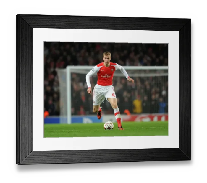 Framed Print : Per Mertesacker Focuses in Arsenal's UEFA Champions League Clash Against RSC Anderlecht Framed Print : Per Mertesacker Focuses in Arsenal's UEFA Champions League Clash Against RSC Anderlecht