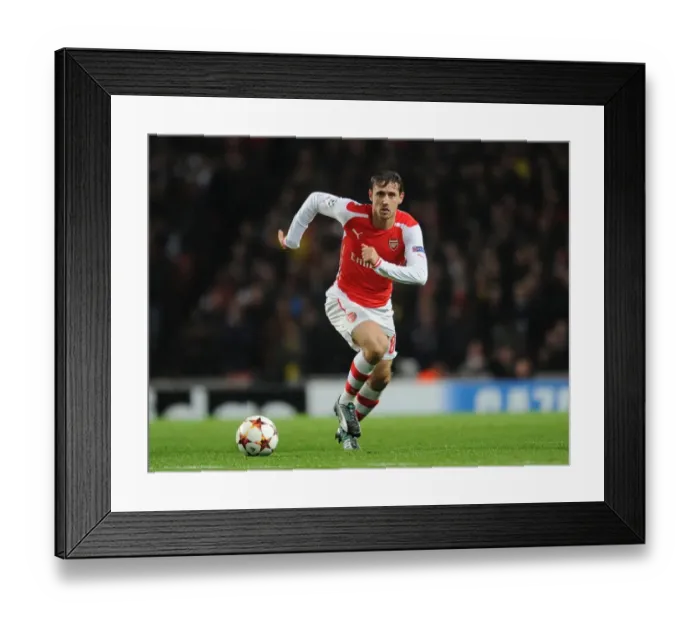 Framed Print : Nacho Monreal in Action: Arsenal vs RSC Anderlecht, UEFA Champions League, 2014 Framed Print : Nacho Monreal in Action: Arsenal vs RSC Anderlecht, UEFA Champions League, 2014