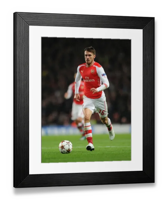 Framed Print : Aaron Ramsey in Action: Arsenal vs RSC Anderlecht, UEFA Champions League, 2014 Framed Print : Aaron Ramsey in Action: Arsenal vs RSC Anderlecht, UEFA Champions League, 2014