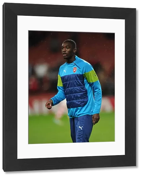 Yaya Sanogo (Arsenal). Arsenal 3: 3 Anderlecht. UEFA Champions League. Group D. Emirates Stadium
