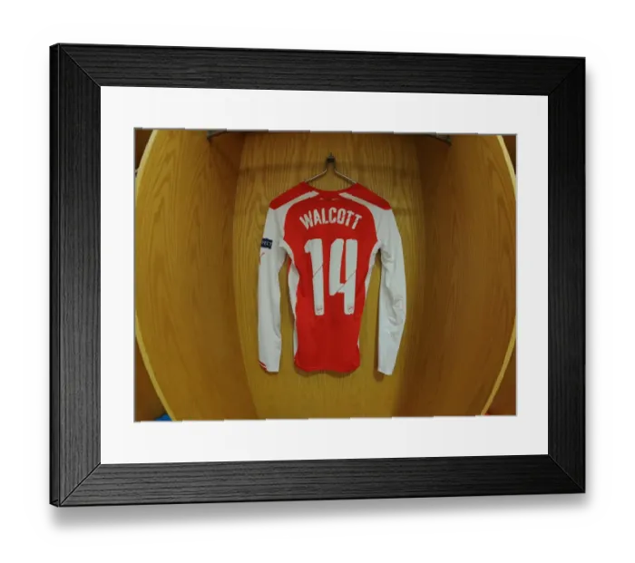 Framed Print : Theo Walcott's Arsenal Kit: Ready for Battle against RSC Anderlecht (UEFA Champions League, 2014) Framed Print : Theo Walcott's Arsenal Kit: Ready for Battle against RSC Anderlecht (UEFA Champions League, 2014)