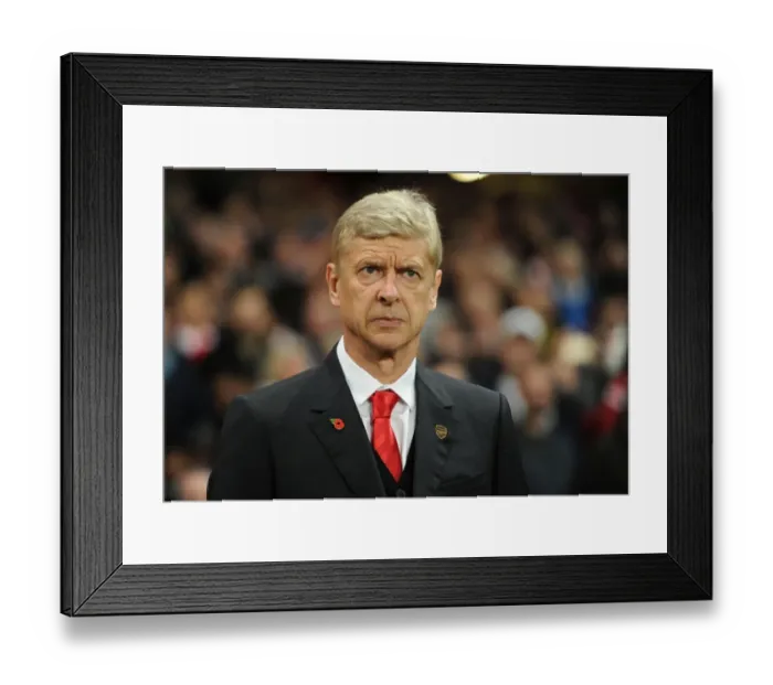 Framed Print : Arsene Wenger: Arsenal Manager Before Arsenal FC vs RSC Anderlecht, UEFA Champions League (2014) Framed Print : Arsene Wenger: Arsenal Manager Before Arsenal FC vs RSC Anderlecht, UEFA Champions League (2014)