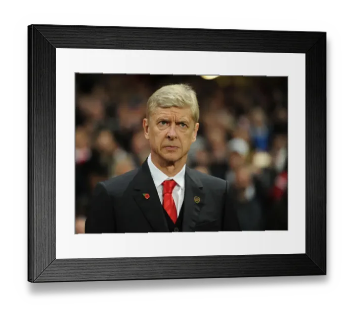 Framed Print : Arsene Wenger: Arsenal FC Manager Before Arsenal v RSC Anderlecht, UEFA Champions League (2014) Framed Print : Arsene Wenger: Arsenal FC Manager Before Arsenal v RSC Anderlecht, UEFA Champions League (2014)