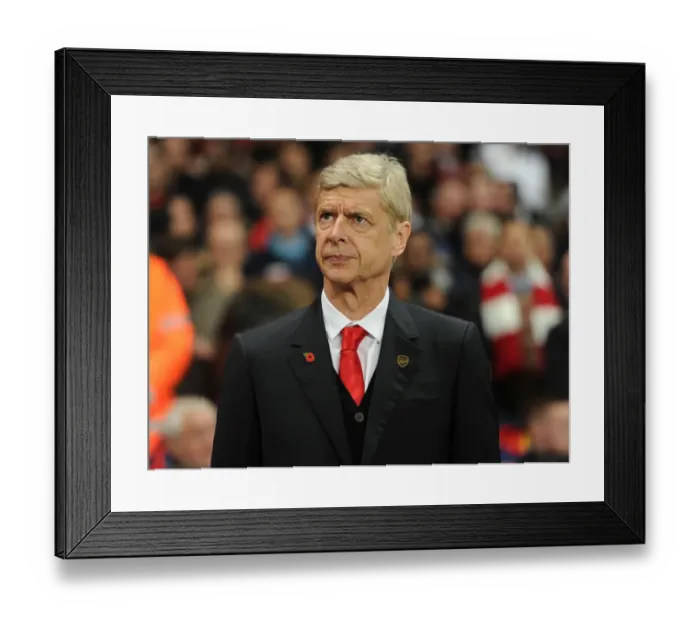 Framed Print : Arsene Wenger: Arsenal Manager before Arsenal vs. Anderlecht, UEFA Champions League (2014) Framed Print : Arsene Wenger: Arsenal Manager before Arsenal vs. Anderlecht, UEFA Champions League (2014)