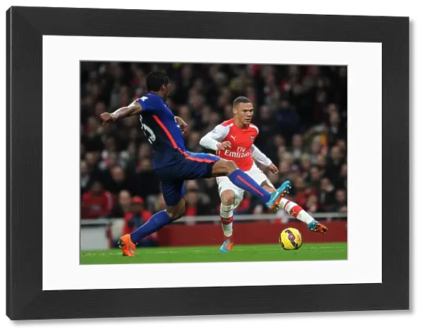 Kieran Gibbs (Arsenal) Antonio Valencia (Man Utd). Arsenal 2: 1 Manchester United