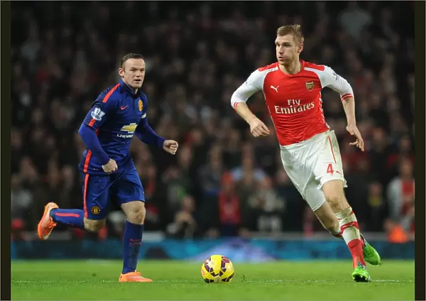 Clash of Titans: Per Mertesacker vs Wayne Rooney - Arsenal v Manchester United, Premier League 2014