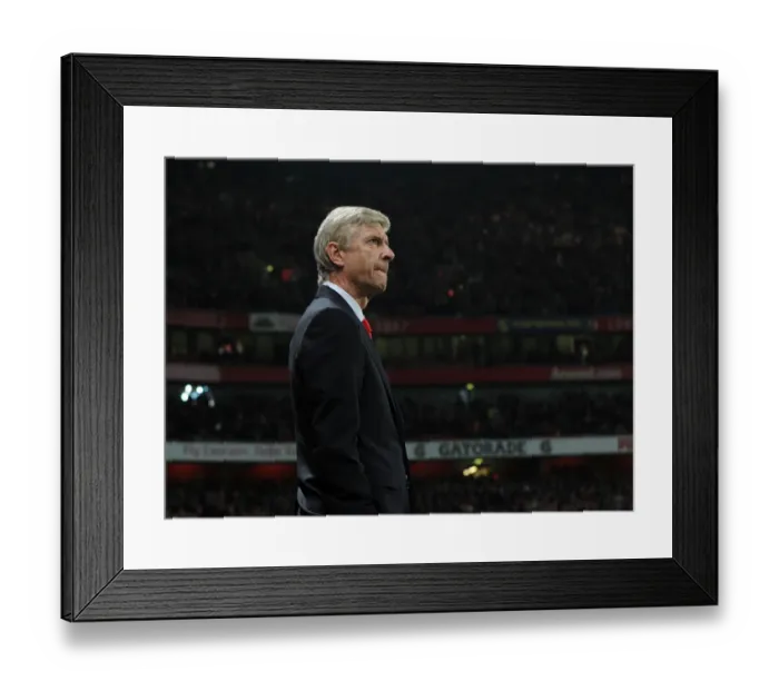 Framed Print : Arsene Wenger: Arsenal vs Manchester United, Premier League 2014-15 Framed Print : Arsene Wenger: Arsenal vs Manchester United, Premier League 2014-15