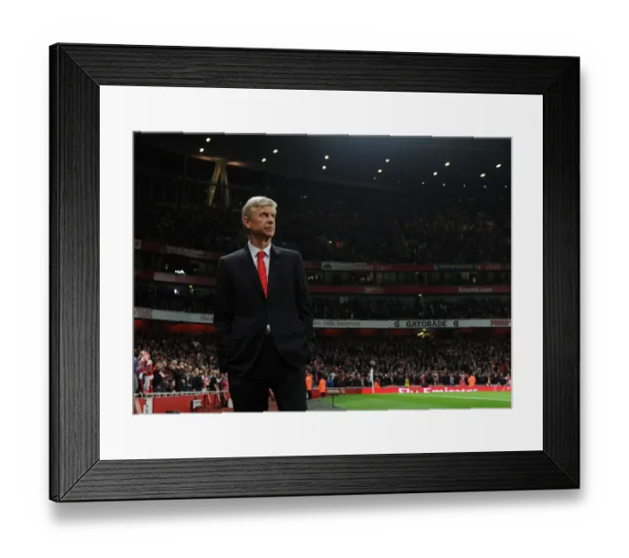 Framed Print : Arsene Wenger's Unwavering Focus: Arsenal vs Manchester United, Premier League 2014-15 Framed Print : Arsene Wenger's Unwavering Focus: Arsenal vs Manchester United, Premier League 2014-15