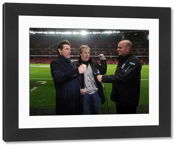 Jim Carrey and Jeff Daniels at Arsenal vs Manchester United, Premier League 2014-15