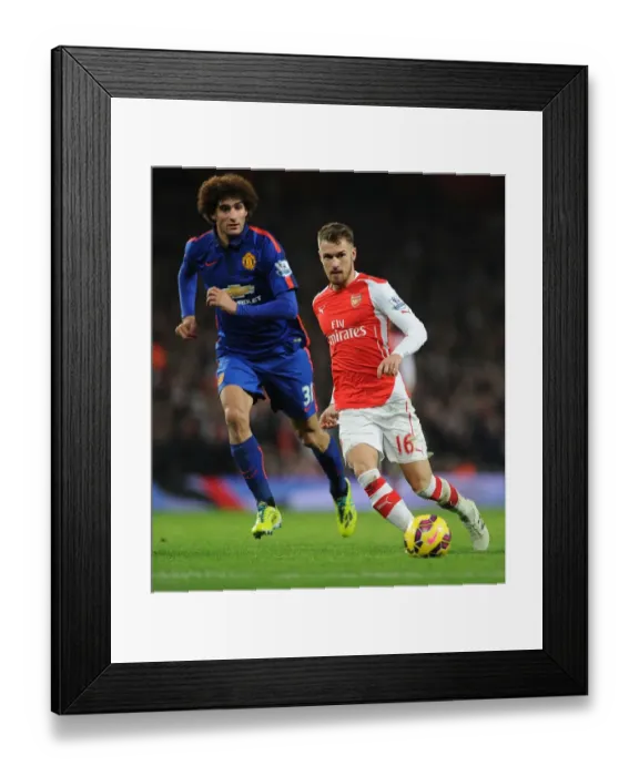Framed Print : Clash of Midfield Titans: Ramsey vs. Fellaini (Arsenal vs. Manchester United, 2014-15) Framed Print : Clash of Midfield Titans: Ramsey vs. Fellaini (Arsenal vs. Manchester United, 2014-15)