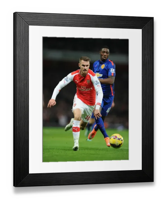 Framed Print : Ramsey vs. Blackett: Intense Battle in Arsenal v Manchester United (2014-15) Framed Print : Ramsey vs. Blackett: Intense Battle in Arsenal v Manchester United (2014-15)