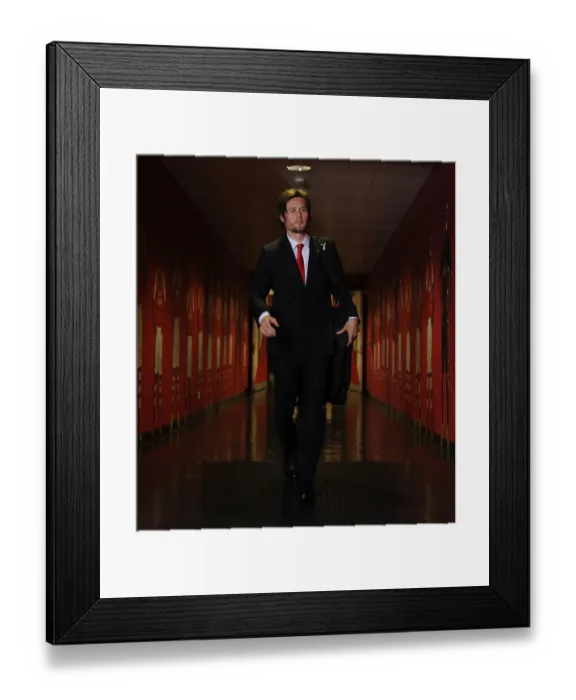 Framed Print : Arsenal vs Manchester United: Rosicky's Determination at Emirates Stadium (2014-15)