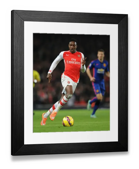 Framed Print : Danny Welbeck in Action: Arsenal vs Manchester United, Premier League 2014-15
