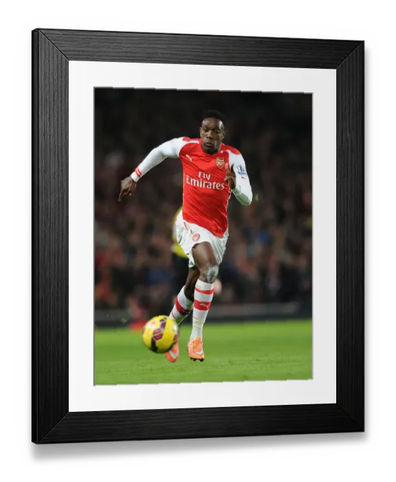 Framed Print : Danny Welbeck in Action: Arsenal vs Manchester United, Premier League 2014-15