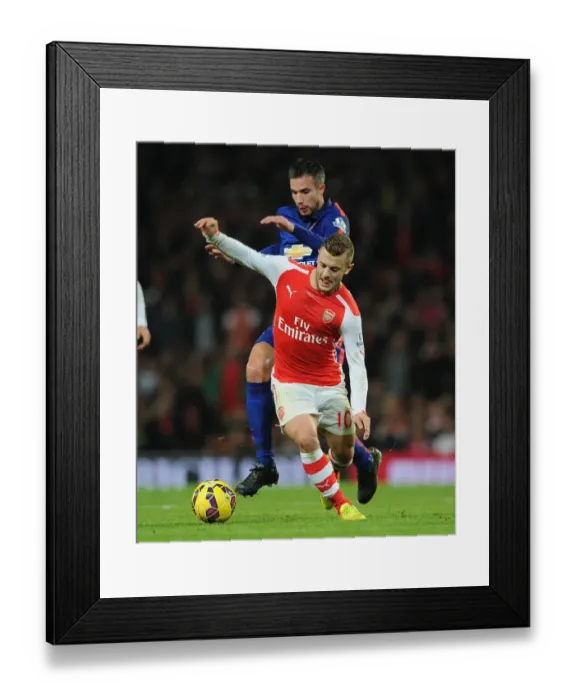 Framed Print : Clash of Titans: Wilshere vs. van Persie - Arsenal vs. Manchester United (2014-15) Framed Print : Clash of Titans: Wilshere vs. van Persie - Arsenal vs. Manchester United (2014-15)