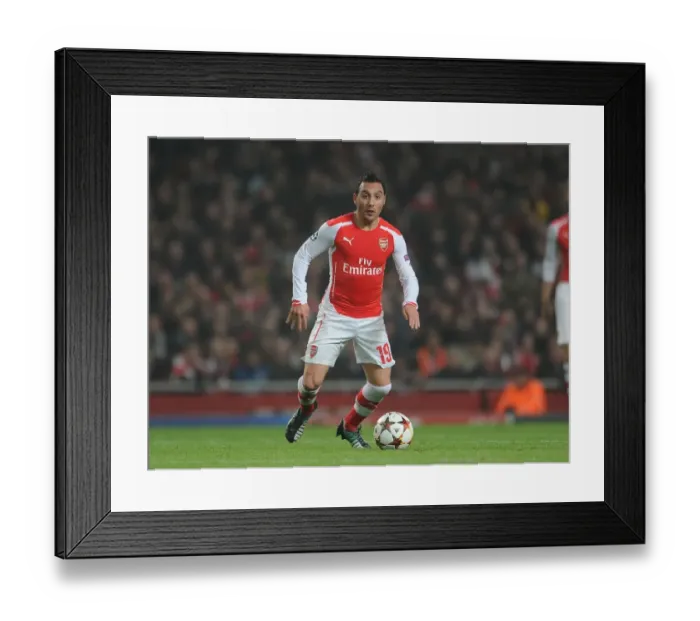 Framed Print : Santi Cazorla in Action: Arsenal vs Borussia Dortmund, UEFA Champions League (2014) Framed Print : Santi Cazorla in Action: Arsenal vs Borussia Dortmund, UEFA Champions League (2014)