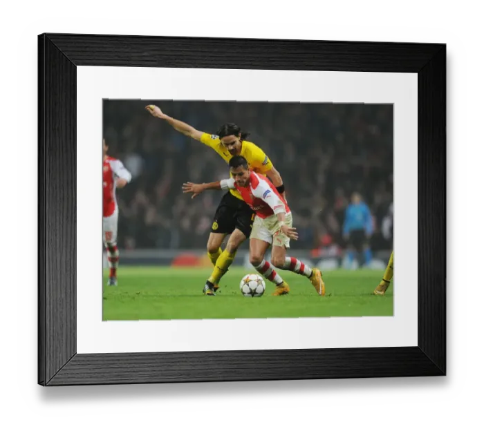Framed Print : Arsenal vs. Borussia Dortmund: Champions League Showdown