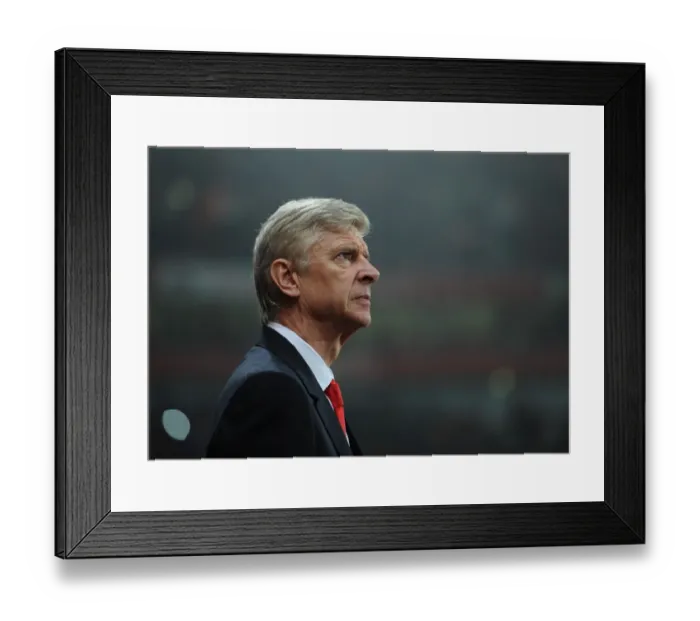 Framed Print : Arsene Wenger Leading Arsenal Against Borussia Dortmund in the 2014-15 UEFA Champions League Framed Print : Arsene Wenger Leading Arsenal Against Borussia Dortmund in the 2014-15 UEFA Champions League