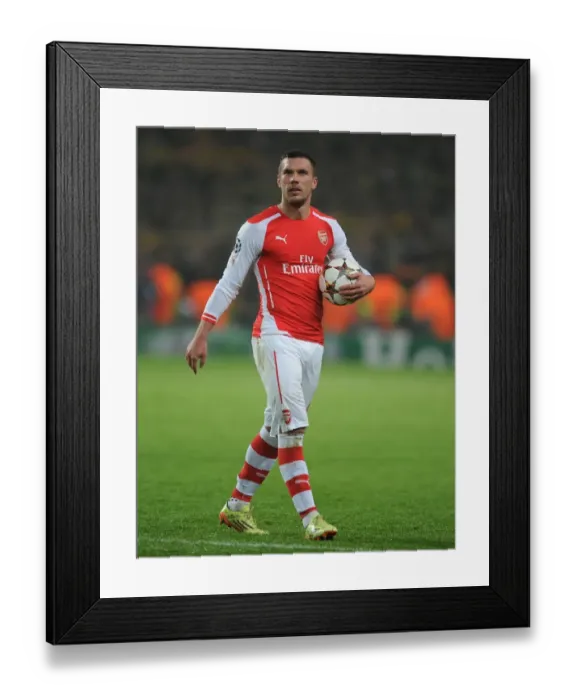 Framed Print : Podolski's Emotional Reaction: Arsenal FC vs Borussia Dortmund, UEFA Champions League (2014-15) Framed Print : Podolski's Emotional Reaction: Arsenal FC vs Borussia Dortmund, UEFA Champions League (2014-15)
