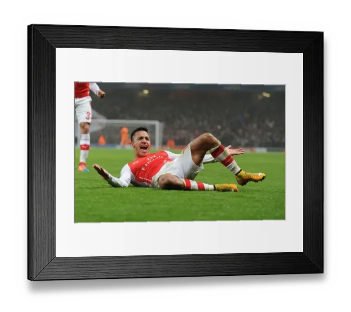 Framed Print : Alexis Sanchez's Brace: Arsenal's Victory over Borussia Dortmund in the UEFA Champions League, 2014-15 Framed Print : Alexis Sanchez's Brace: Arsenal's Victory over Borussia Dortmund in the UEFA Champions League, 2014-15