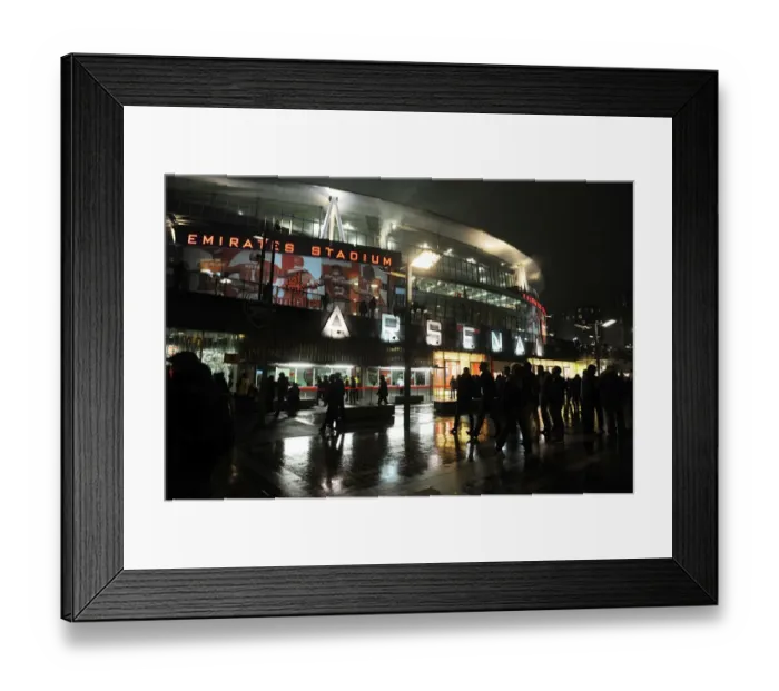 Framed Print : Arsenal vs Borussia Dortmund: UEFA Champions League Clash at Emirates Stadium, London (2014-15)