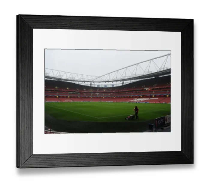 Framed Print : Champions League Showdown: Arsenal vs Borussia Dortmund at Emirates Stadium