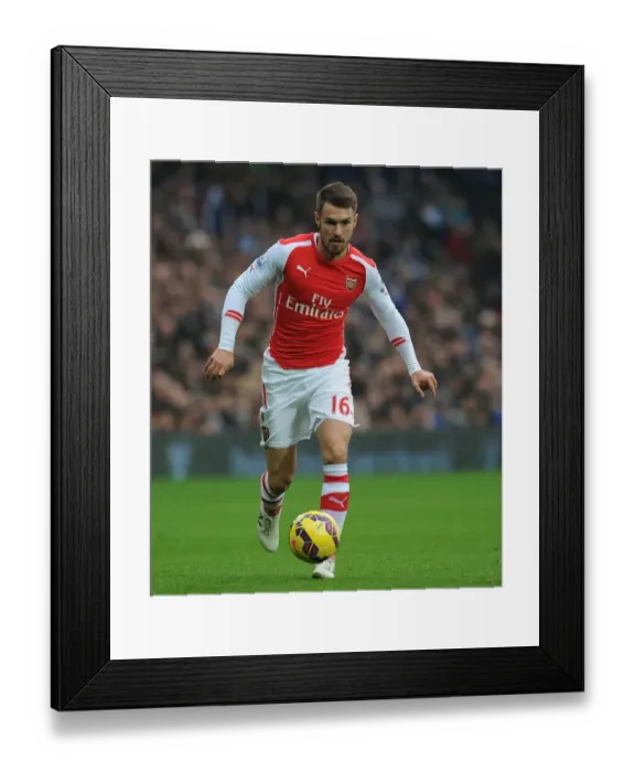 Framed Print : Aaron Ramsey in Action: Arsenal vs. West Bromwich Albion, Premier League 2014 / 15