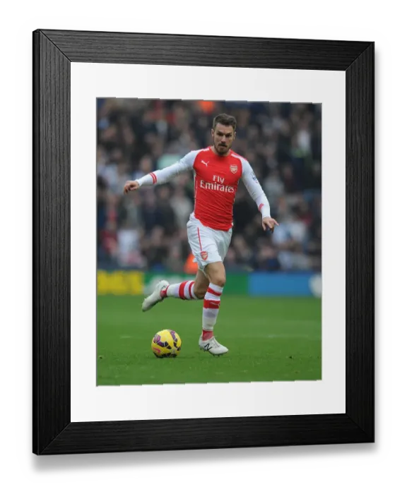 Framed Print : Aaron Ramsey in Action: Arsenal vs. West Bromwich Albion, Premier League 2014 / 15