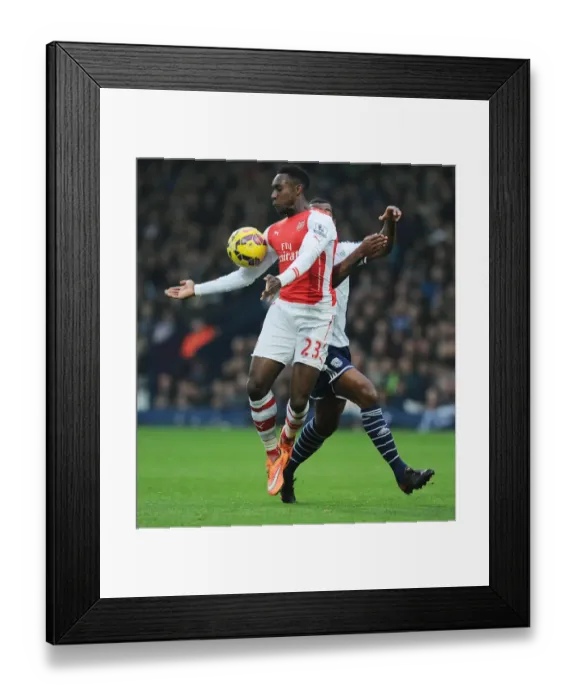 Framed Print : Danny Welbeck vs. Andre Wisdom: A Battle at The Hawthorns - Arsenal vs. West Bromwich Albion, Premier League 2014 / 15 Framed Print : Danny Welbeck vs. Andre Wisdom: A Battle at The Hawthorns - Arsenal vs. West Bromwich Albion, Premier League 2014 / 15