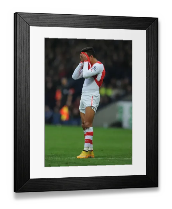 Framed Print : Alexis Sanchez in Action: Arsenal vs. West Bromwich Albion, Premier League 2014 / 15