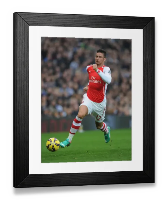 Framed Print : Olivier Giroud in Action: Arsenal vs. West Bromwich Albion, Premier League 2014 / 15