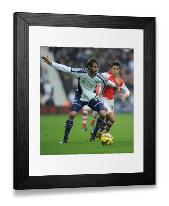 Framed Print : Sanchez vs. Samaras: A Premier League Battle at The Hawthorns