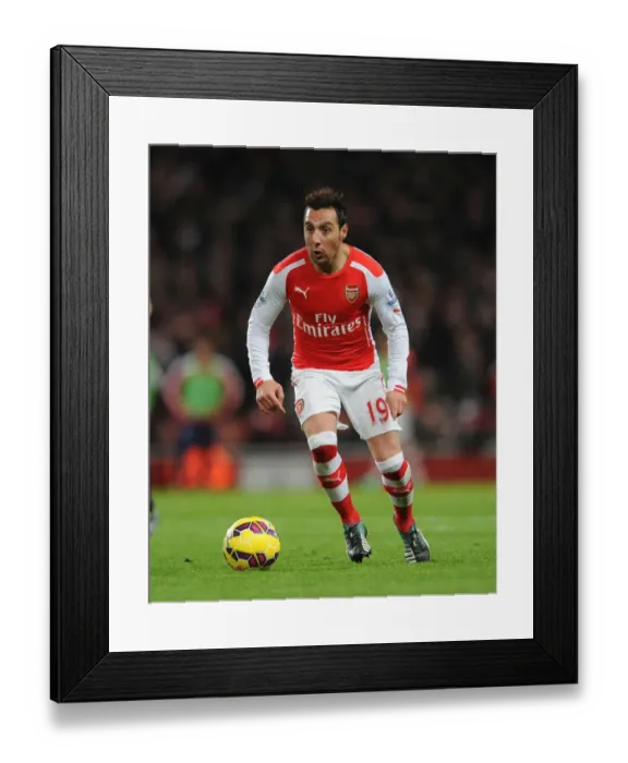 Framed Print : Santi Cazorla: Arsenal's Midfield Maestro in Action Against Southampton (2014-15)