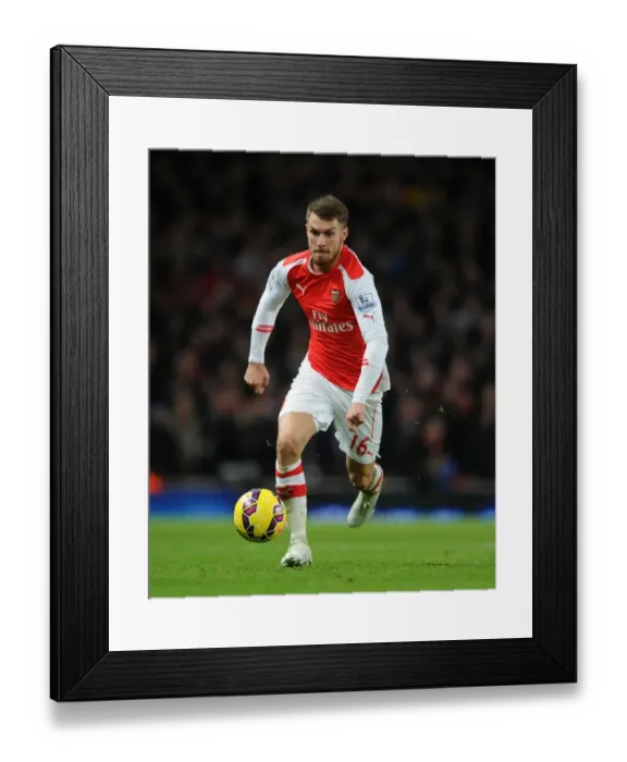 Framed Print : Aaron Ramsey in Action: Arsenal vs Southampton, Premier League 2014-15 Framed Print : Aaron Ramsey in Action: Arsenal vs Southampton, Premier League 2014-15