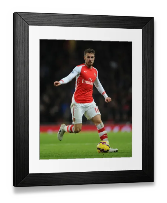 Framed Print : Aaron Ramsey in Action: Arsenal vs Southampton, Premier League 2014-15 Framed Print : Aaron Ramsey in Action: Arsenal vs Southampton, Premier League 2014-15