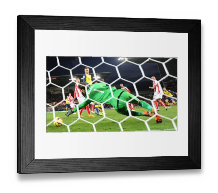 Framed Print : Stoke City v Arsenal 2014-15