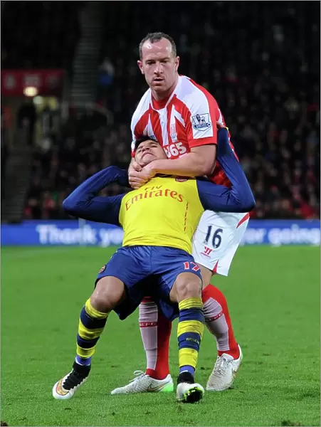 Sanchez vs. Adam: Intense Clash between Arsenal's Alexis and Stoke's Charlie