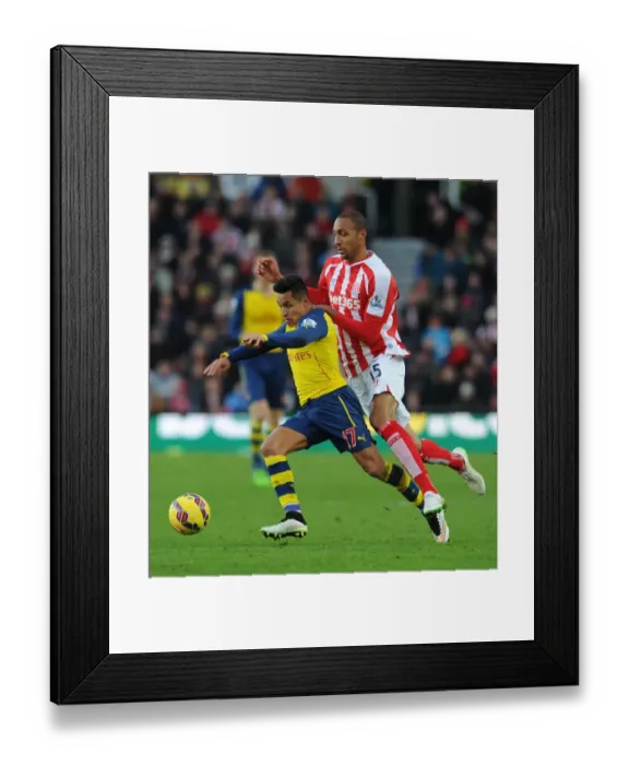Framed Print : Sanchez vs Nzonzi: A Premier League Battle at Britannia Stadium