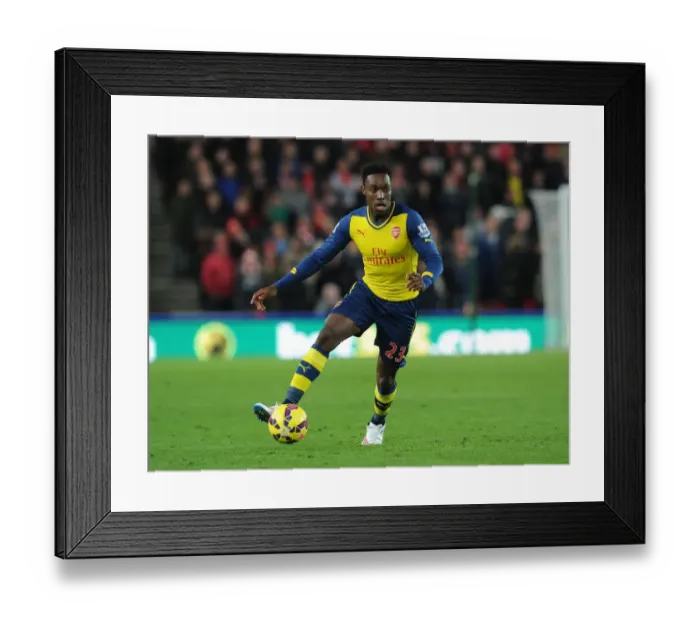 Framed Print : Danny Welbeck in Action: Stoke City vs Arsenal, Premier League 2014-15 Framed Print : Danny Welbeck in Action: Stoke City vs Arsenal, Premier League 2014-15