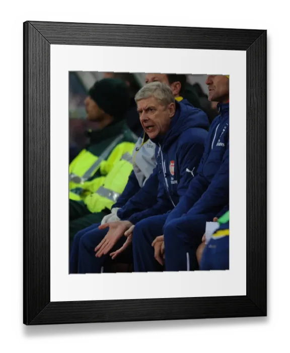 Framed Print : Arsene Wenger at Stoke City: Premier League Clash (December 2014) Framed Print : Arsene Wenger at Stoke City: Premier League Clash (December 2014)