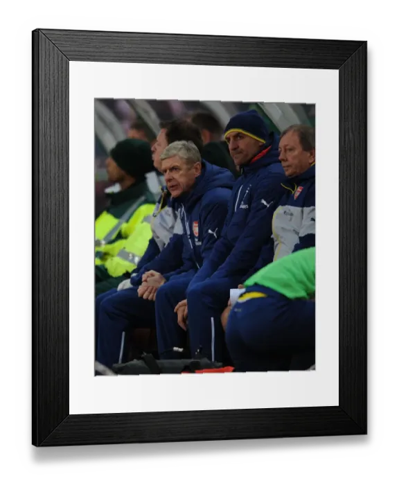 Framed Print : Arsene Wenger and Steve Bould: Unwavering Determination at Britannia Stadium (Stoke City vs Arsenal, 2014-15) Framed Print : Arsene Wenger and Steve Bould: Unwavering Determination at Britannia Stadium (Stoke City vs Arsenal, 2014-15)
