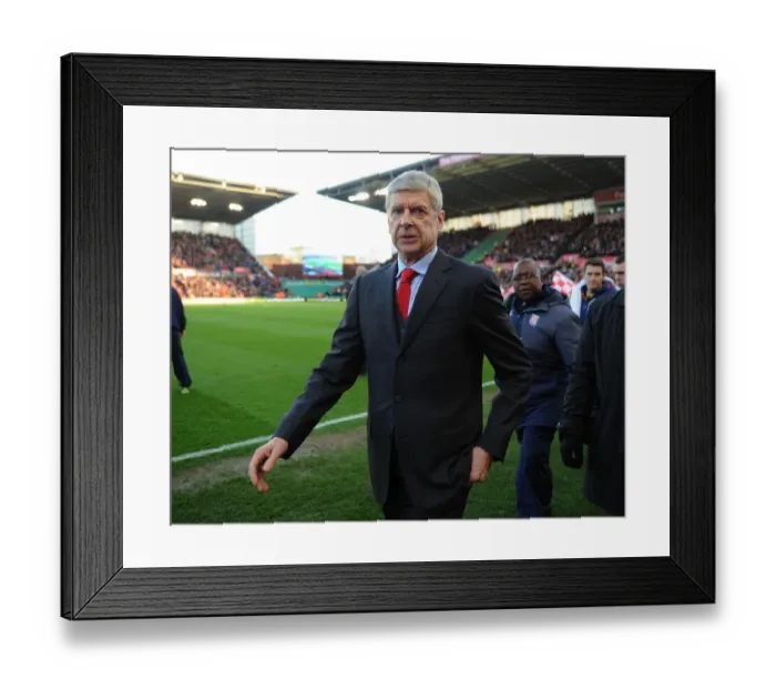 Framed Print : Arsene Wenger: Stoke City vs Arsenal, Premier League 2014-15 Framed Print : Arsene Wenger: Stoke City vs Arsenal, Premier League 2014-15