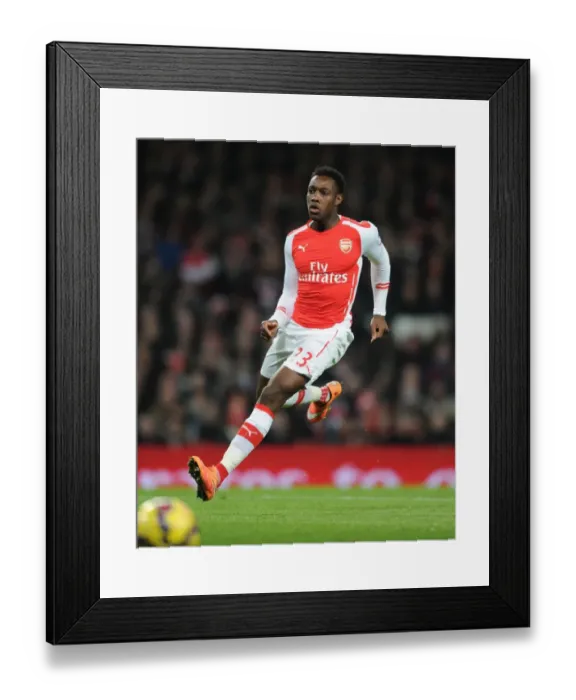 Framed Print : Danny Welbeck in Action: Arsenal vs Southampton, Premier League 2014-15