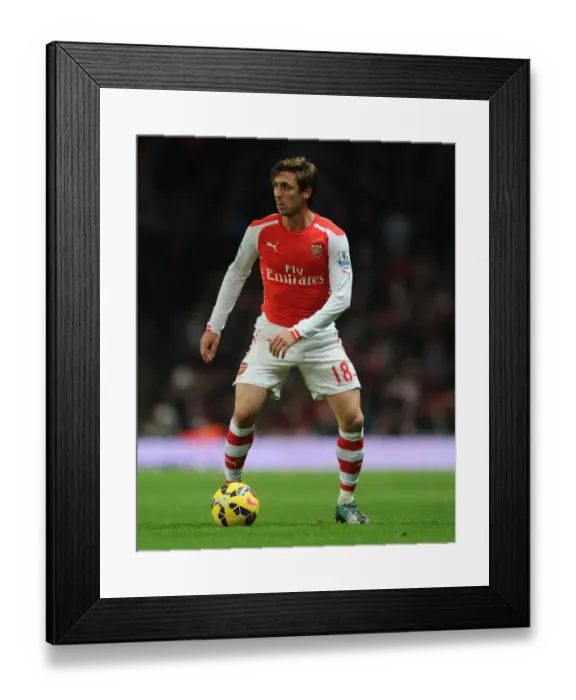 Framed Print : Nacho Monreal in Action: Arsenal vs. Southampton, Premier League 2014-15 Framed Print : Nacho Monreal in Action: Arsenal vs. Southampton, Premier League 2014-15