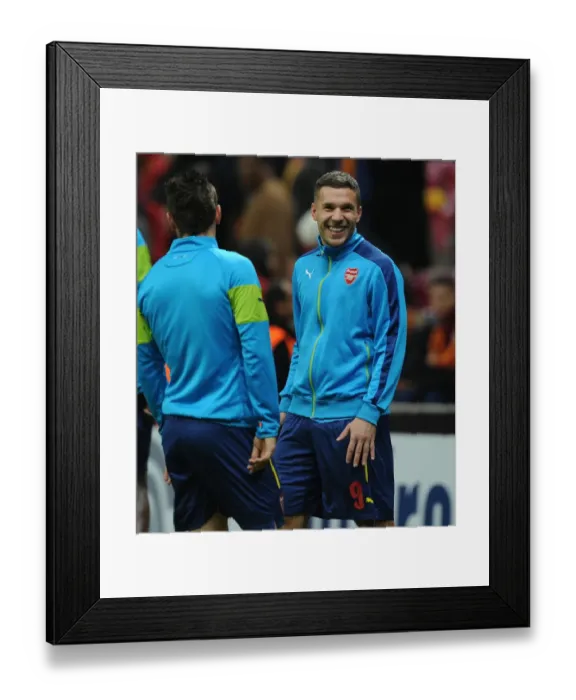 Framed Print : Lukas Podolski Prepares for Galatasaray vs. Arsenal Champions League Clash Framed Print : Lukas Podolski Prepares for Galatasaray vs. Arsenal Champions League Clash