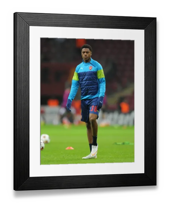 Framed Print : Chuba Akpom (Arsenal). Galatasaray 1: 4 Arsenal. UEFA Champions League. Group D. Ali