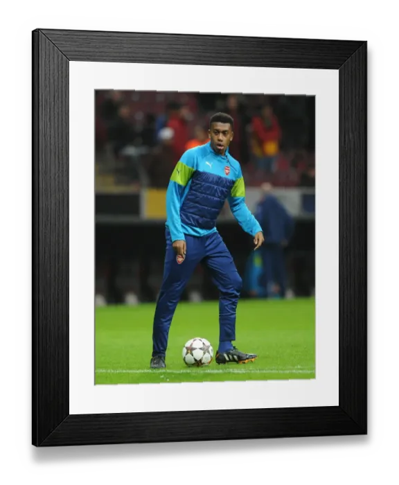 Framed Print : Alex Iwobi (Arsenal). Galatasaray 1: 4 Arsenal. UEFA Champions League. Group D. Ali